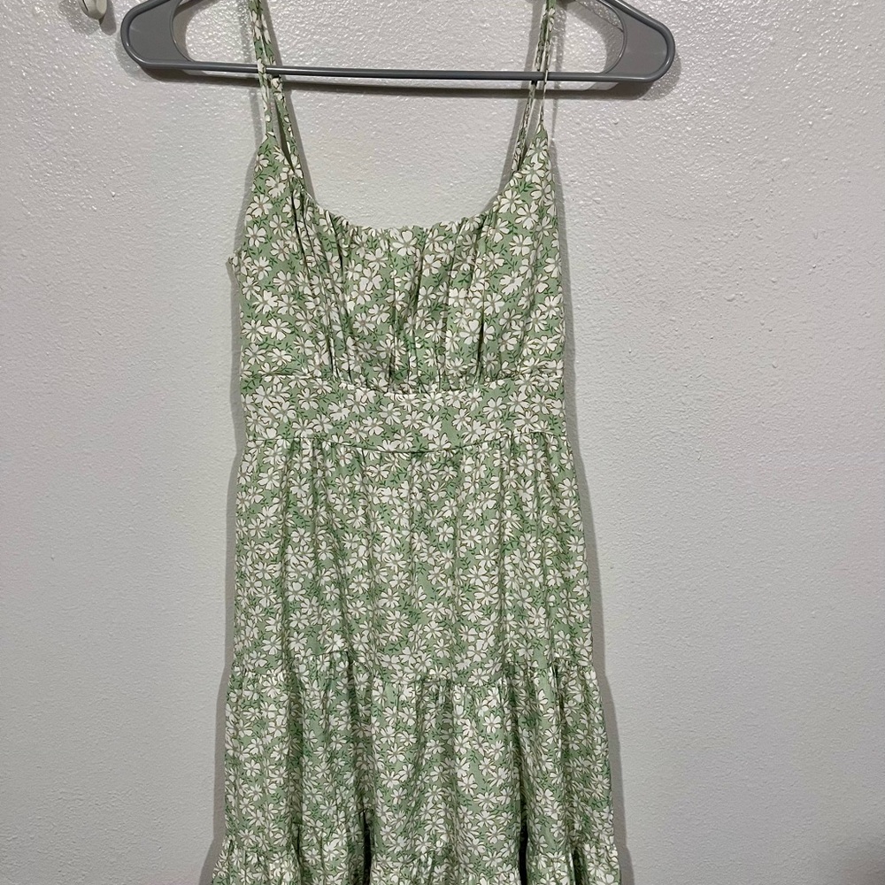 Green Floral Sundress